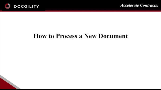 DA04 - How to Process a New Document